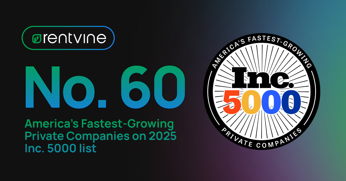 Rentvine ranks #60 on 2025 Inc. 5000 List, citing customer-driven growth